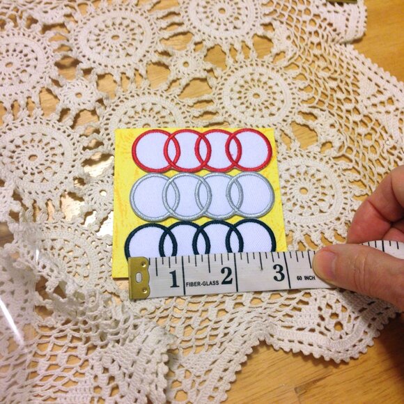 Iron-On Patches, Auto Symbol, Audi - Picture 2 of 3